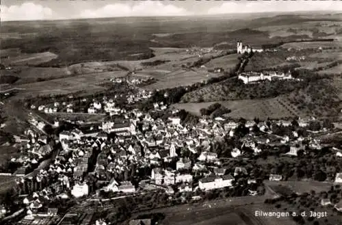 Ak Ellwangen an der Jagst Württemberg, Fliegeraufnahme