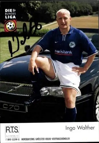 Autogrammkarte Fußballer Ingo Walther, SpVgg Greuther Fürth, Autogramm