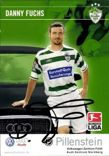 Autogrammkarte Fußballer Danny Fuchs, SpVgg Greuther Fürth, Autogramm