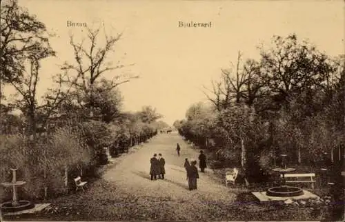 Ak Buzău Busäu Rumänien, Boulevard
