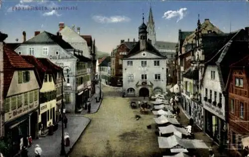 Ak Bad Kissingen Unterfranken Bayern, Marktplatz