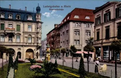 Ak Ludwigshafen am Rhein, Bismarckstraße