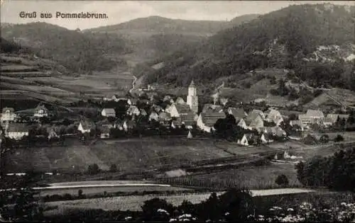 Ak Pommelsbrunn in Mittelfranken, Gesamtansicht