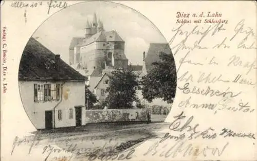 Ak Diez an der Lahn, Schloss, Schlossberg