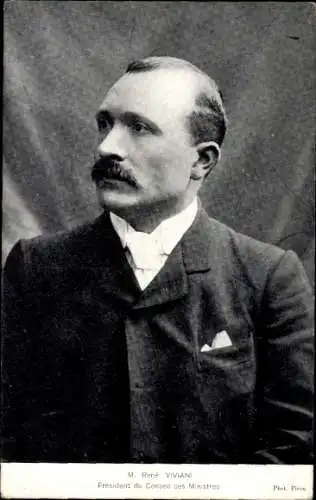 Ak Politiker René Viviani, Portrait