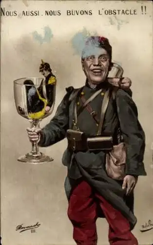 Ak Nous Aussi, Nous Buvons l'Obstacle, I. WK, Kaiser Wilhelm II