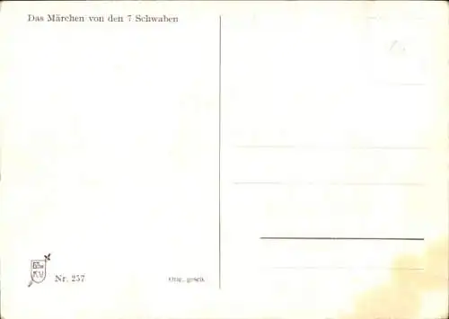 Ak Die sieben Schwaben