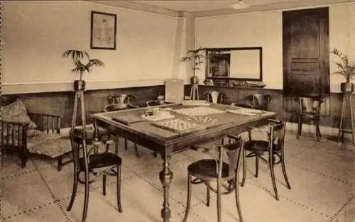 Ak Bon Secours Bonsecours Péruwelz Hennegau, Institut Notre Dame de la Merci, Spielzimmer, Dame