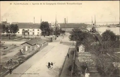 CPA Saint-Nazaire Loire Atlantique, Agence de la Compagnie Générale Transatlantique