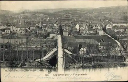 Ak Capdenac Gare Aveyron, Gesamtansicht