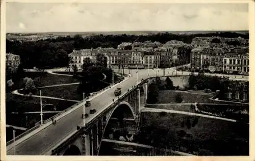 Ak Luxembourg Luxemburg, Adolph-Brücke