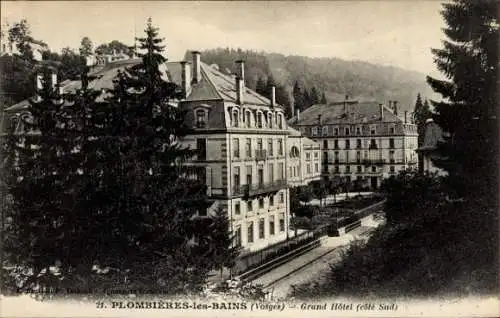 CPA Plombières les Bains Lorraine Vosges, Grand Hôtel
