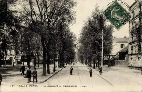 Ak Saint Denis Seine Saint Denis, Boulevard de Chateaudun
