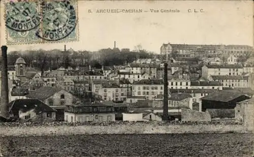 Ak Arcueil Val de Marne, Vue generale