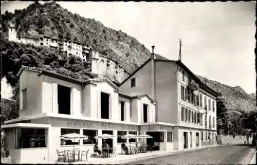 Ak Touet-sur-Var Alpes Maritimes, Restaurant Chez Paul