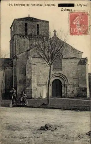 Ak Fontenay le Comte Vendée, Kirche