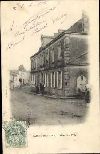 Ak Sainte Hermine Vendee, Rathaus