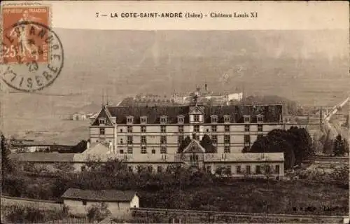 Ak La Côte Saint André Isère, Château Louis XI