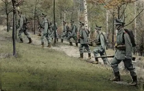 Ak 2. KS Jäger Bataillon No. 13, Felduniform, I WK