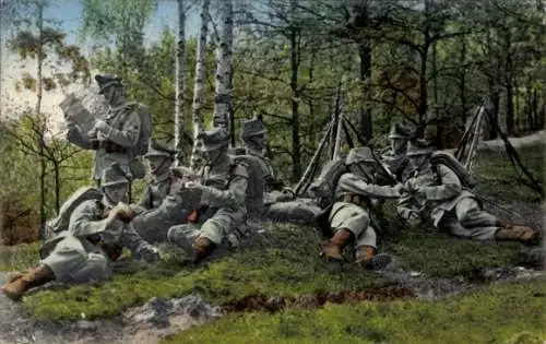 Ak 2. Königlich Sächs. Jäger-Bataillon Nr. 13, Felduniform