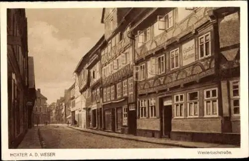 Ak Höxter an der Weser, Westerbachstraße