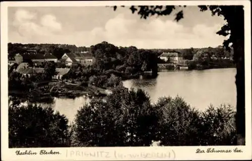 Ak Flecken Zechlin Rheinsberg in der Mark, Der Schwarze See