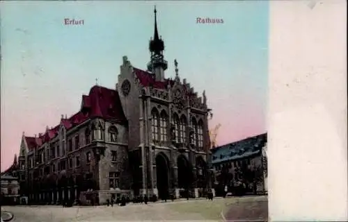 Ak Erfurt in Thüringen, Rathaus