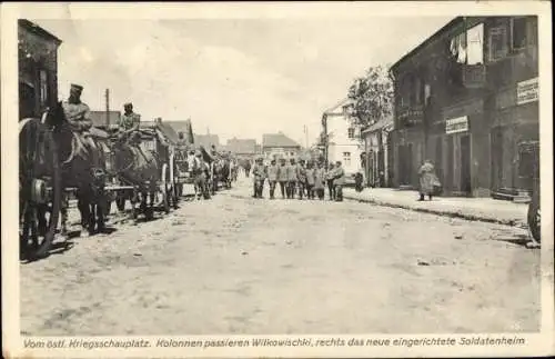 Ak Vilkaviškis Wilkowiszki Litauen, Soldatenheim, Kolonnen, Soldaten, I.WK