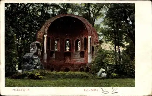 Ak Nijmegen Gelderland, Ruine Valkhof