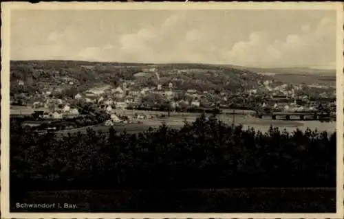 Ak Schwandorf im Oberpfälzer Wald Bayern, Landschaftsaufnahme, Schwandorf, Brücke, Natur