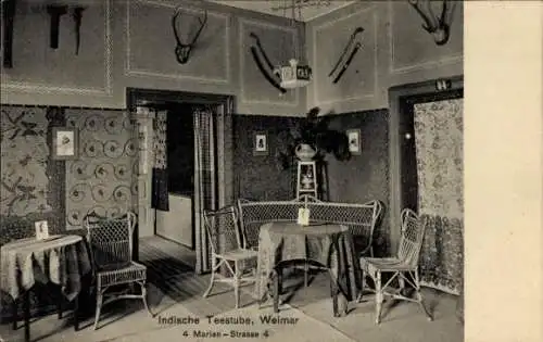 Ak Weimar in Thüringen, Indische Teestube, Marienstraße 4