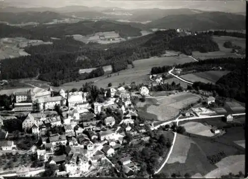 Ak Fürstenstein in Niederbayern,  Kloster, Ortschaft, Felder, Wald