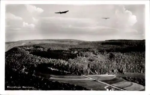 Ak Schwäbisch Gmünd in Württemberg, Fliegerlager Hornberg, Fliegeraufnahme