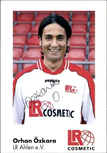 Autogrammkarte Fußballer Orhan Özkara, Rot Weiss Ahlen, Autogramm
