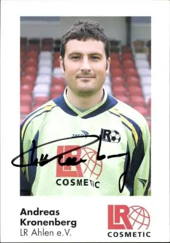 Autogrammkarte Fußballer Andreas Kronenberg, Rot Weiss Ahlen, Autogramm