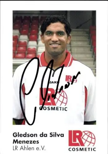 Autogrammkarte Fußballer Gledson da Silva Menezes, Rot Weiss Ahlen, Autogramm