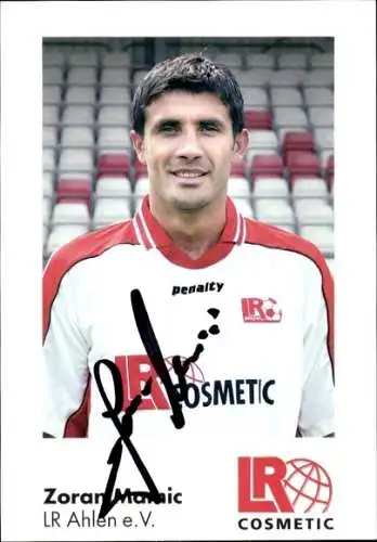 Autogrammkarte Fußballer Zoran Mamic, Rot Weiss Ahlen, Autogramm