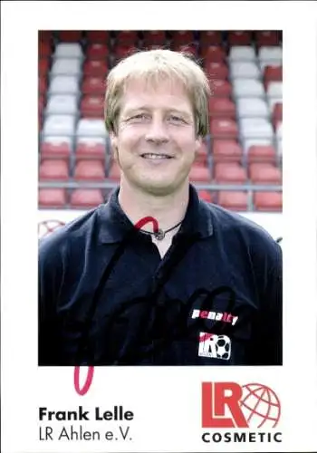 Autogrammkarte Fußballer Frank Lelle, Rot Weiss Ahlen, Autogramm