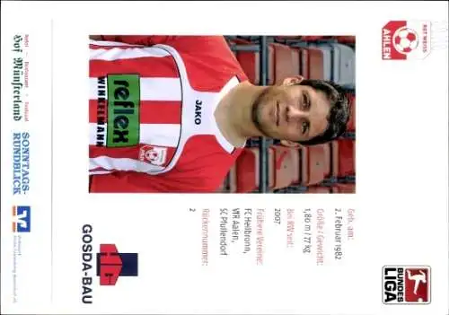 Autogrammkarte Fußballer Marcel Busch, Rot Weiss Ahlen, Autogramm
