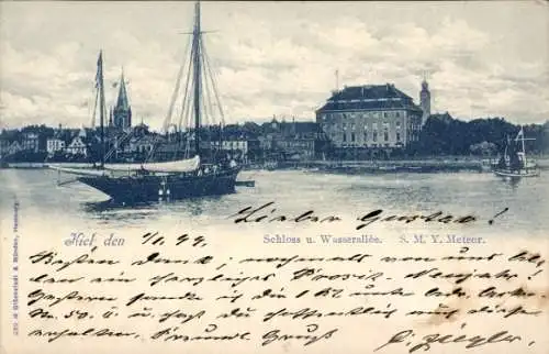 Ak Kiel, Schloss, Wasserallee, SMY Meteor