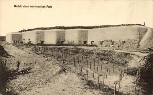 Ak Modlin Nowy Dwór Mazowiecki Polen, Zerschossenes Fort, I. WK
