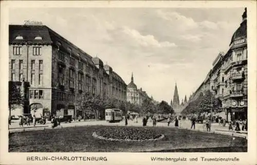 Ak Berlin Charlottenburg, Wittenbergplatz, Tauentzienstraße