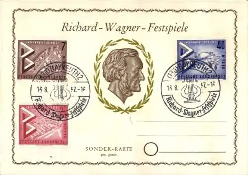 Ak Bayreuth in Oberfranken, Richard-Wagner-Festspiele