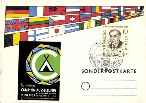 Ak Essen im Ruhrgebiet, 6. Deutsche Camping-Ausstellung