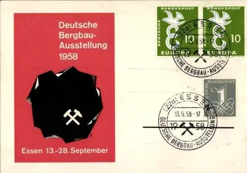 Ak Essen im Ruhrgebiet, Deutsche Bergbau-Ausstellung 1958