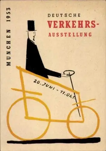 Ak München Bayern, Deutsche Verkehrsausstellung 1953, Automobil