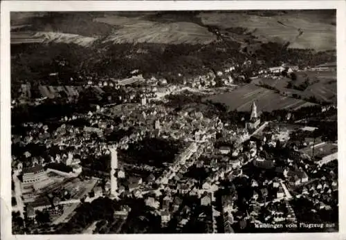 Ak Waiblingen in Württemberg, Luftbild von  Stadtansicht,  Architektur