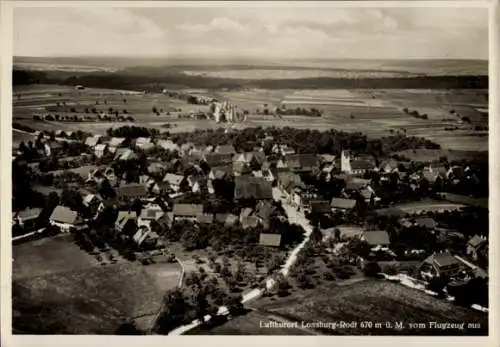 Ak Rodt Loßburg im Schwarzwald, Fliegeraufnahme