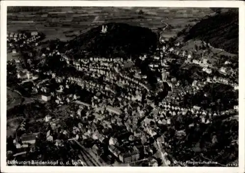 Ak Biedenkopf an der Lahn, Luftkurort, Luftaufnahme, Landschaft, Häuser, Bäume