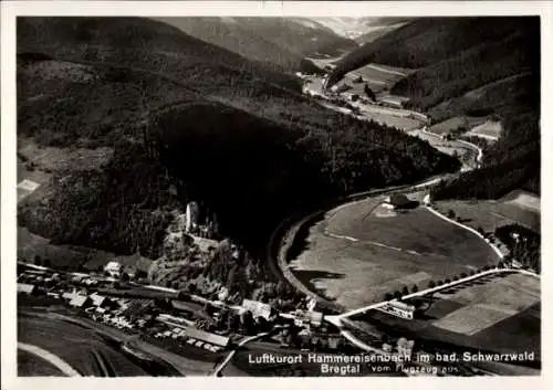 Ak Hammereisenbach Bregenbach Vöhrenbach im Schwarzwald Baden, Luftaufnahme, Schwarzwald, Bregtal